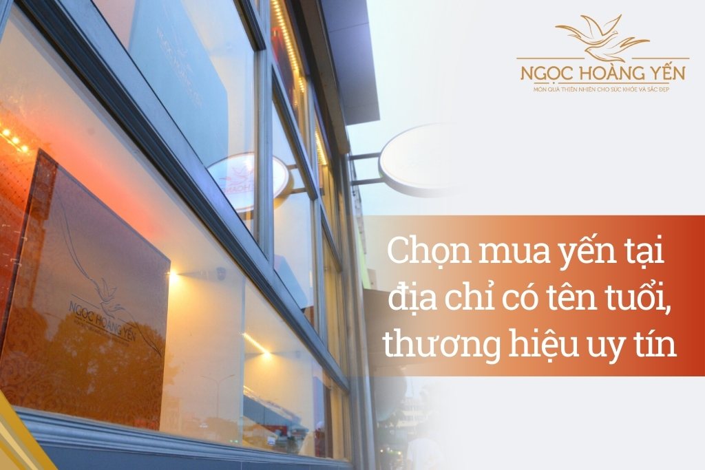 Chọn mua yến tại địa chỉ có tên tuổi, thương hiệu uy tín