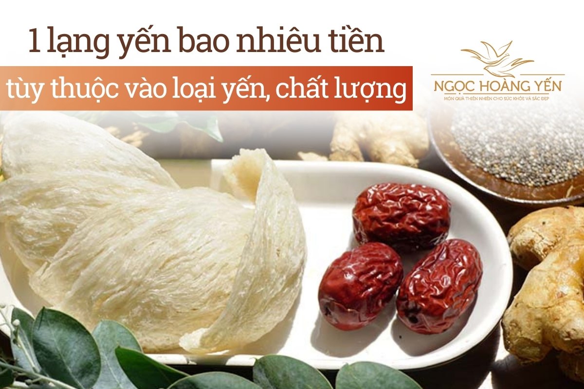 1 lạng yến bao nhiêu tiền tùy thuộc vào loại yến, chất lượng