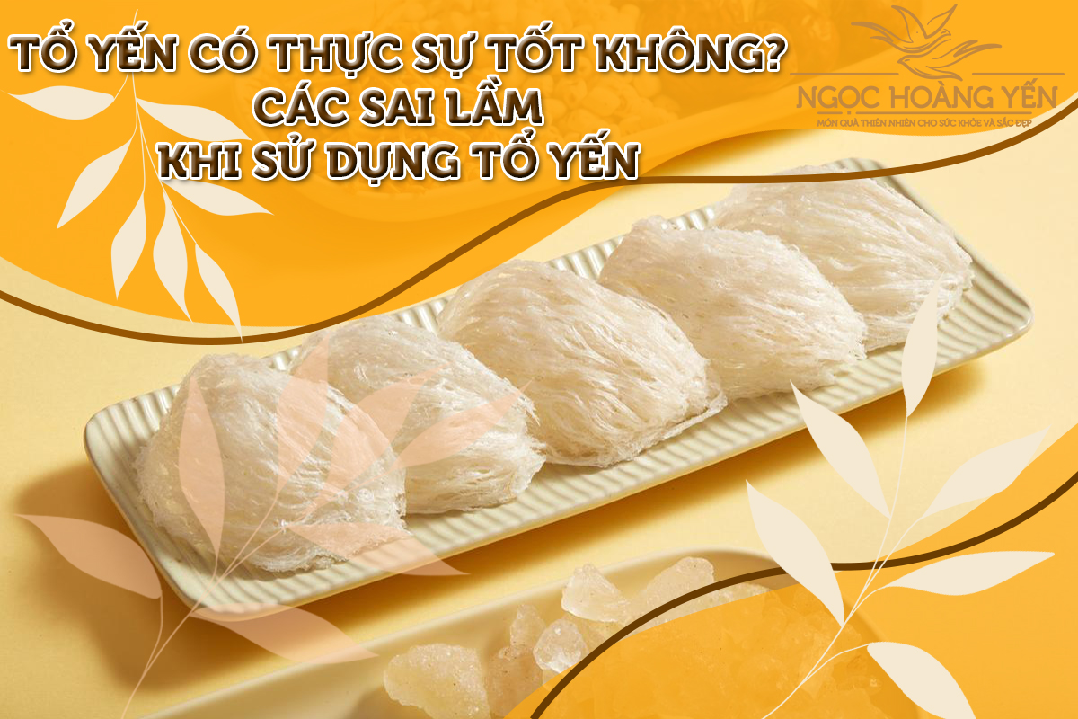 Tổ yến có thực sự tốt không? Các sai lầm khi sử dụng tổ yến