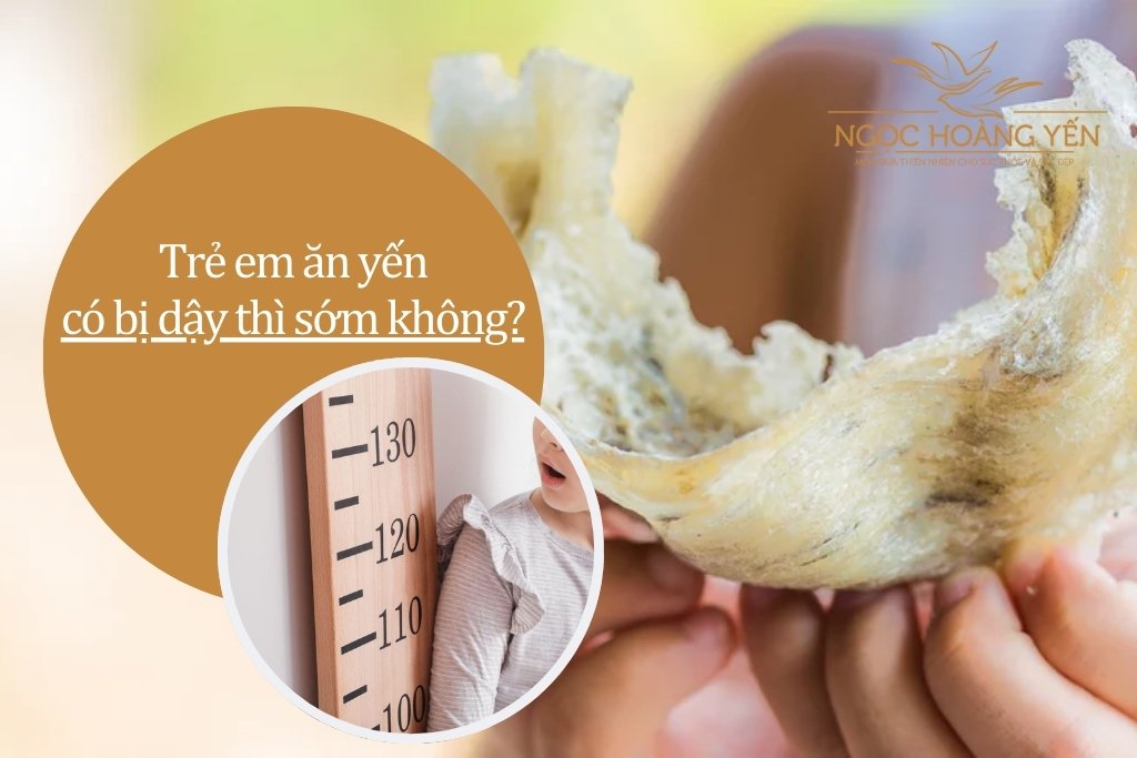 Trẻ em ăn yến có bị dậy thì sớm không?