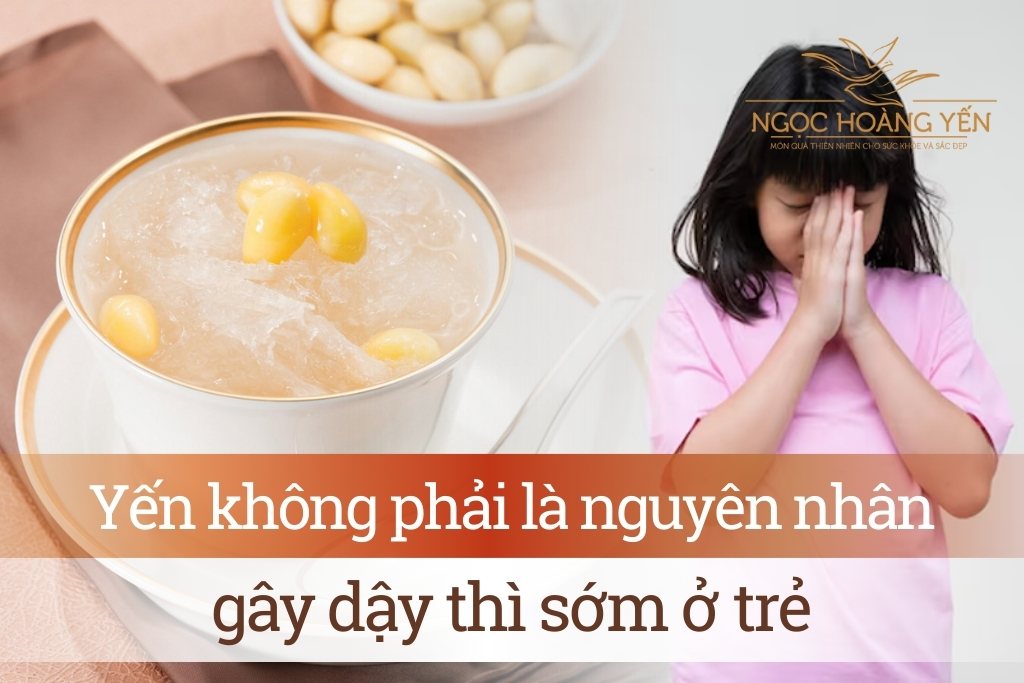 Yến không phải là nguyên nhân gây dậy thì sớm ở trẻ