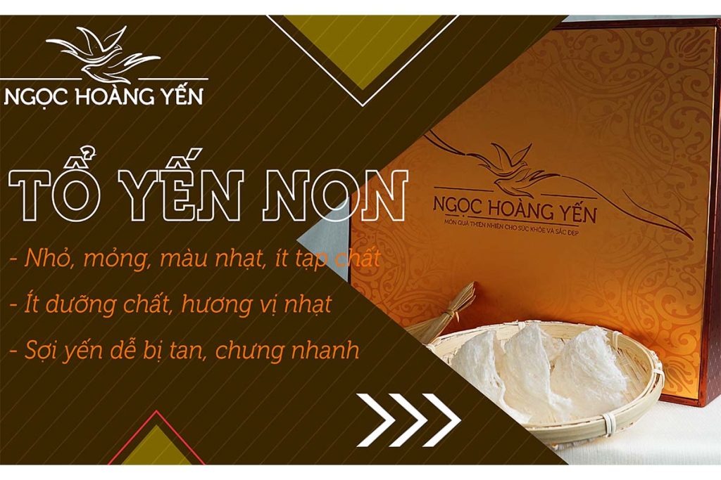 Đặc điểm của tổ yến non