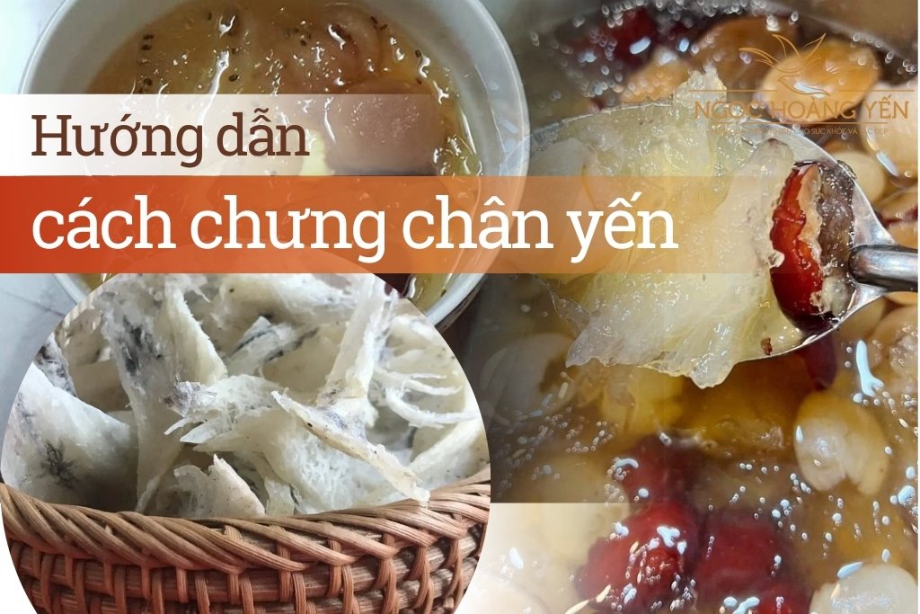 Hướng dẫn cách chưng chân yến