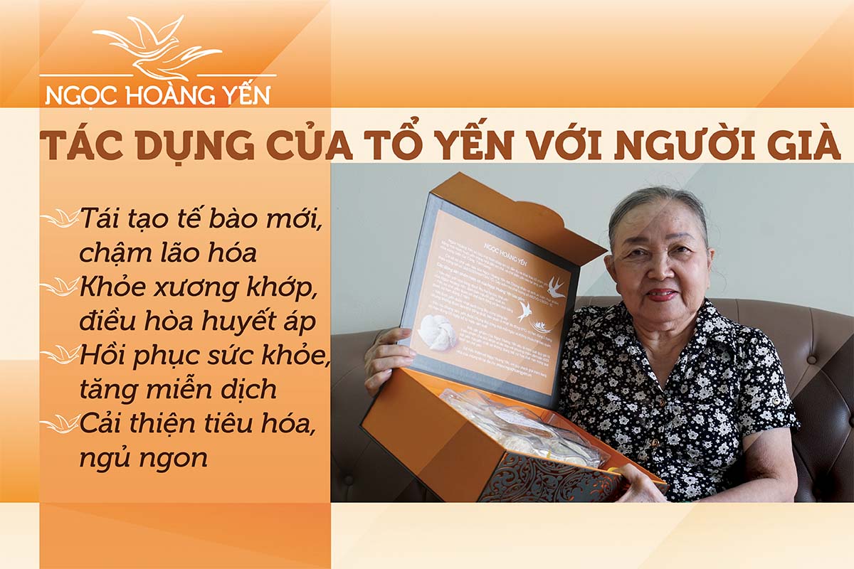 Những tác dụng của tổ yến với người già