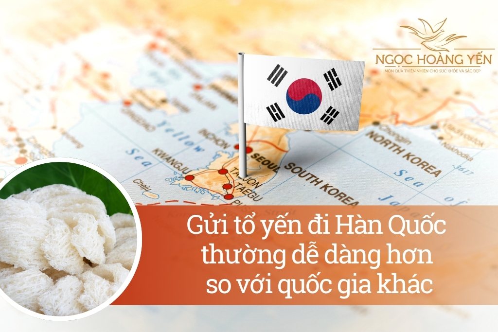 Gửi tổ yến đi Hàn Quốc thường dễ dàng hơn so với quốc gia khác