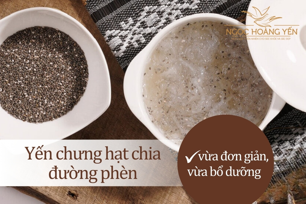 Yến chưng hạt chia đường phèn vừa đơn giản, vừa bổ dưỡng