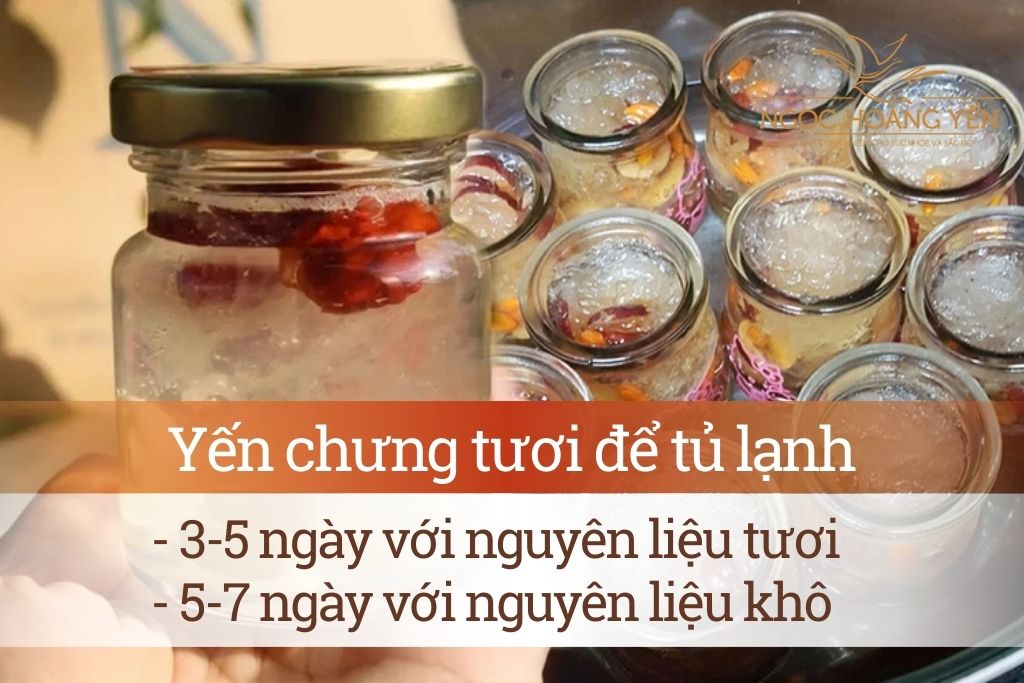 Bảo quản yến chưng tươi để tủ lạnh