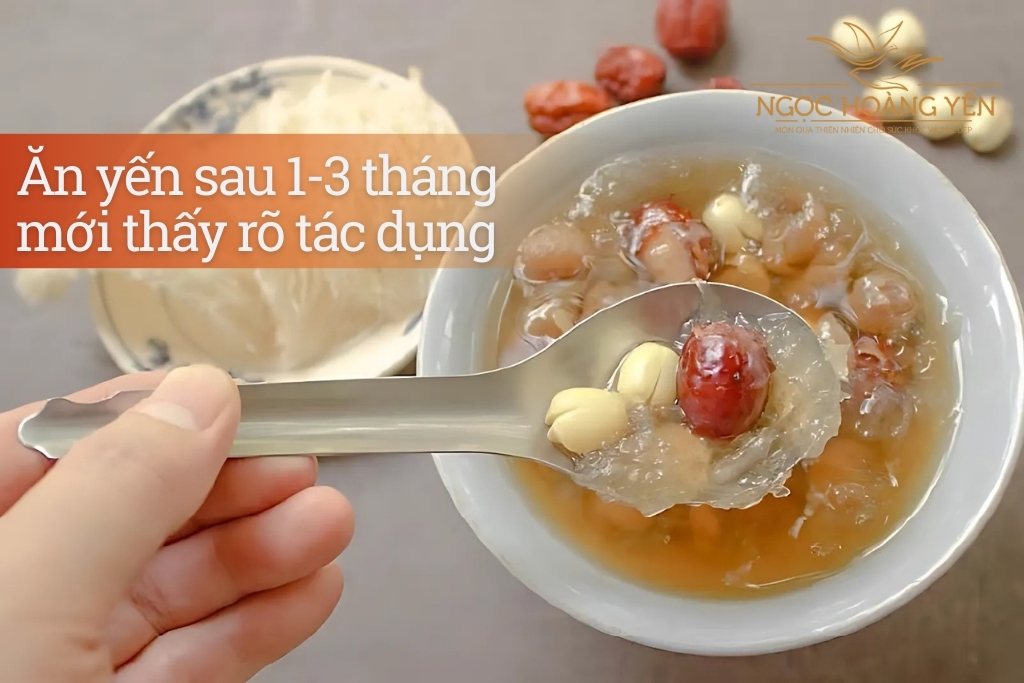 Ăn yến sau 1-3 tháng mới thấy rõ tác dụng