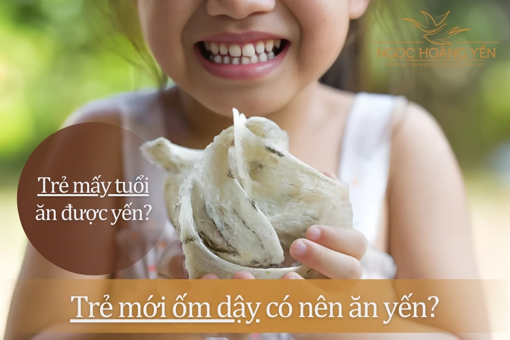 Trẻ mấy tuổi ăn được yến? Trẻ mới ốm dậy có nên ăn yến?