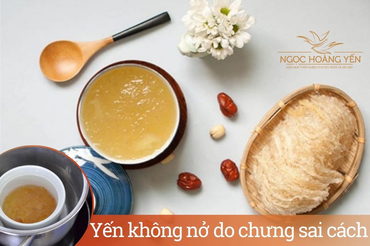 Yến không nở do chưng sai cách