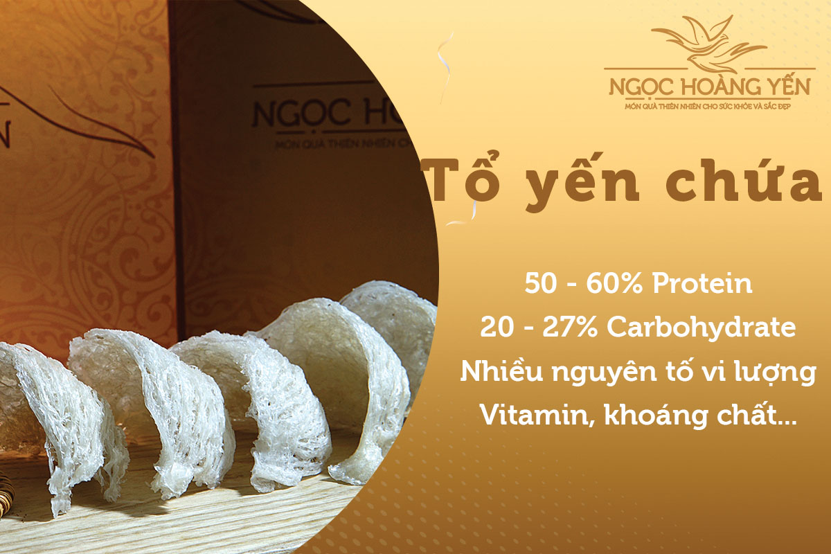 Tổ yến chứa nhiều protein, vitamin, khoáng chất tốt cho sức khỏe