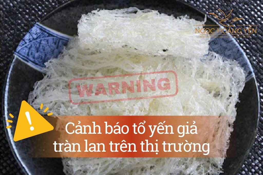 Cảnh báo tổ yến giả tràn lan trên thị trường