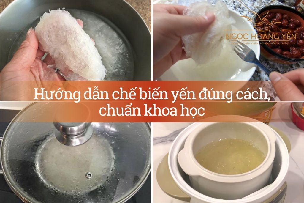 Chưng yến bị sủi bọt có thể làm giảm hương vị, giá trị dinh dưỡng món ăn