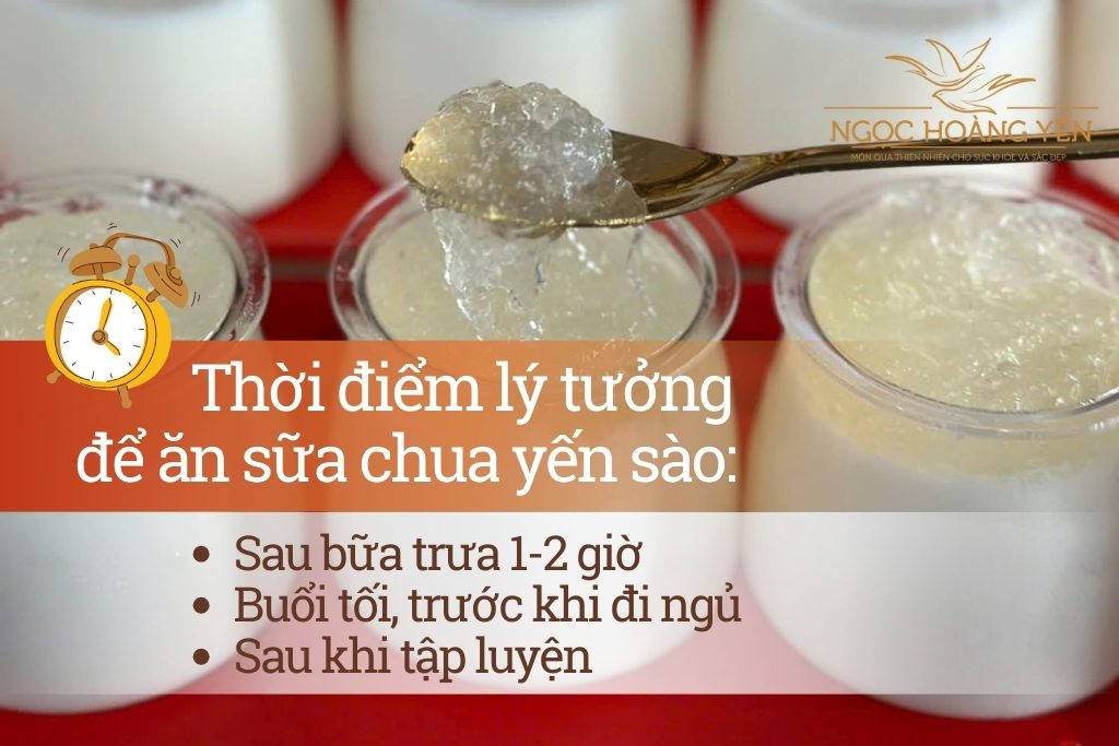 Thời điểm lý tưởng để ăn sữa chua yến