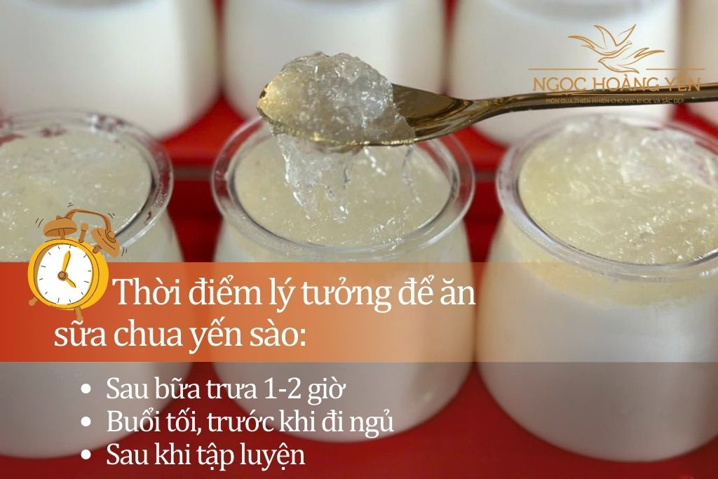 Thời điểm lý tưởng để ăn sữa chua yến