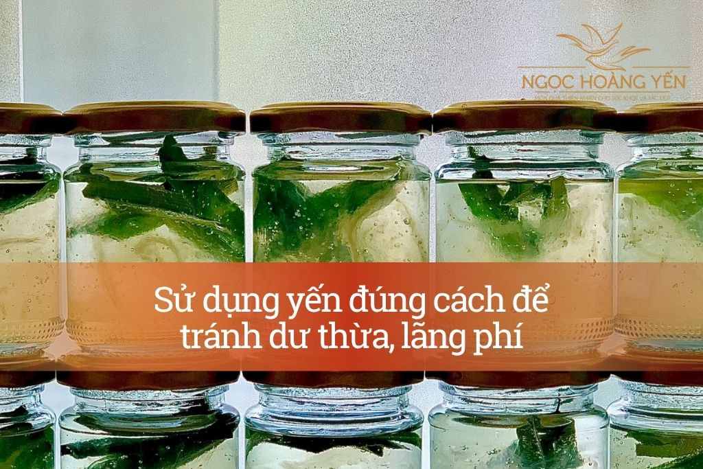 Sử dụng yến đúng cách để tránh dư thừa, lãng phí