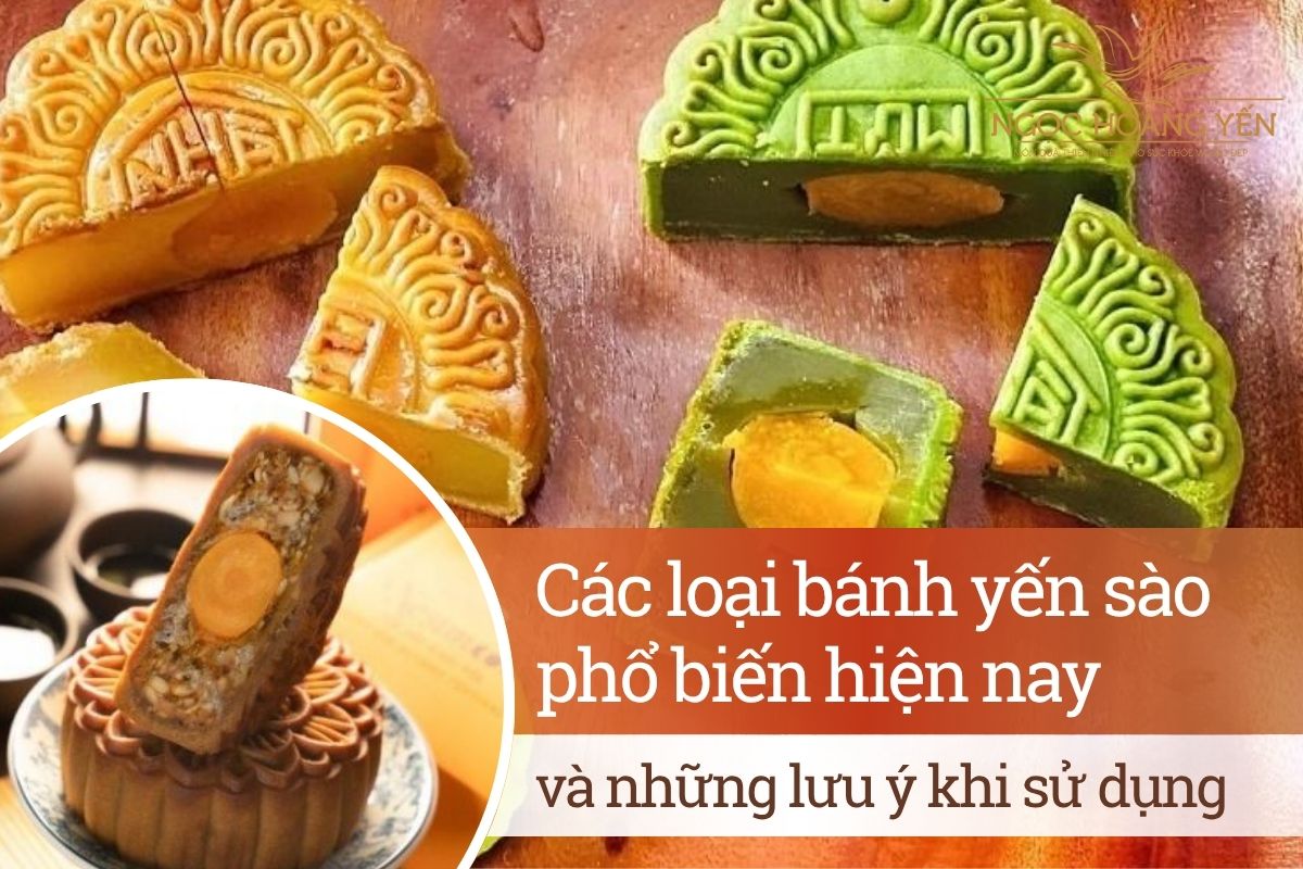 Các loại bánh yến sào phổ biến hiện nay và những lưu ý khi sử dụng