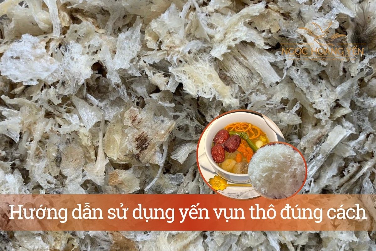 Hướng dẫn sử dụng yến vụn thô đúng cách
