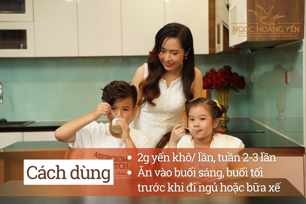 Liều lượng và thời điểm ăn yến tốt cho bé