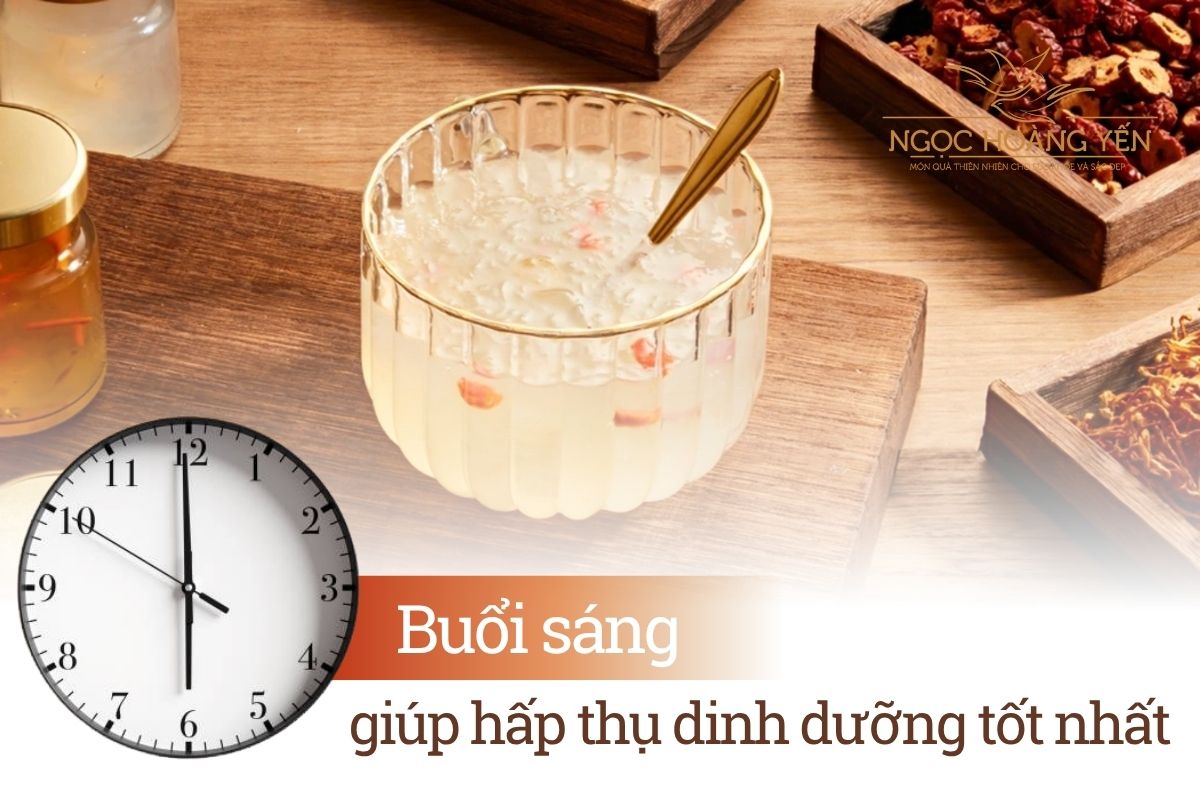 Nên ăn yến vào buổi sáng