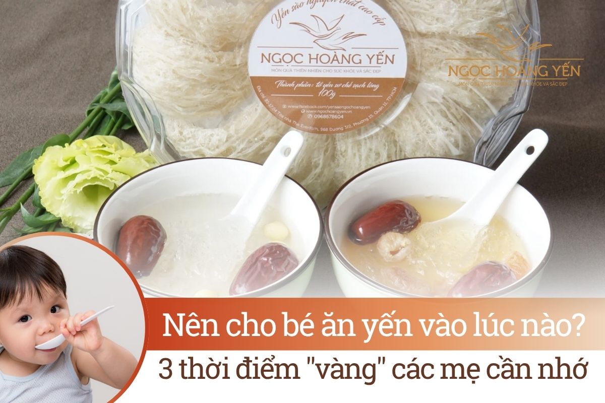 Nên cho bé ăn yến vào lúc nào? 3 thời điểm 