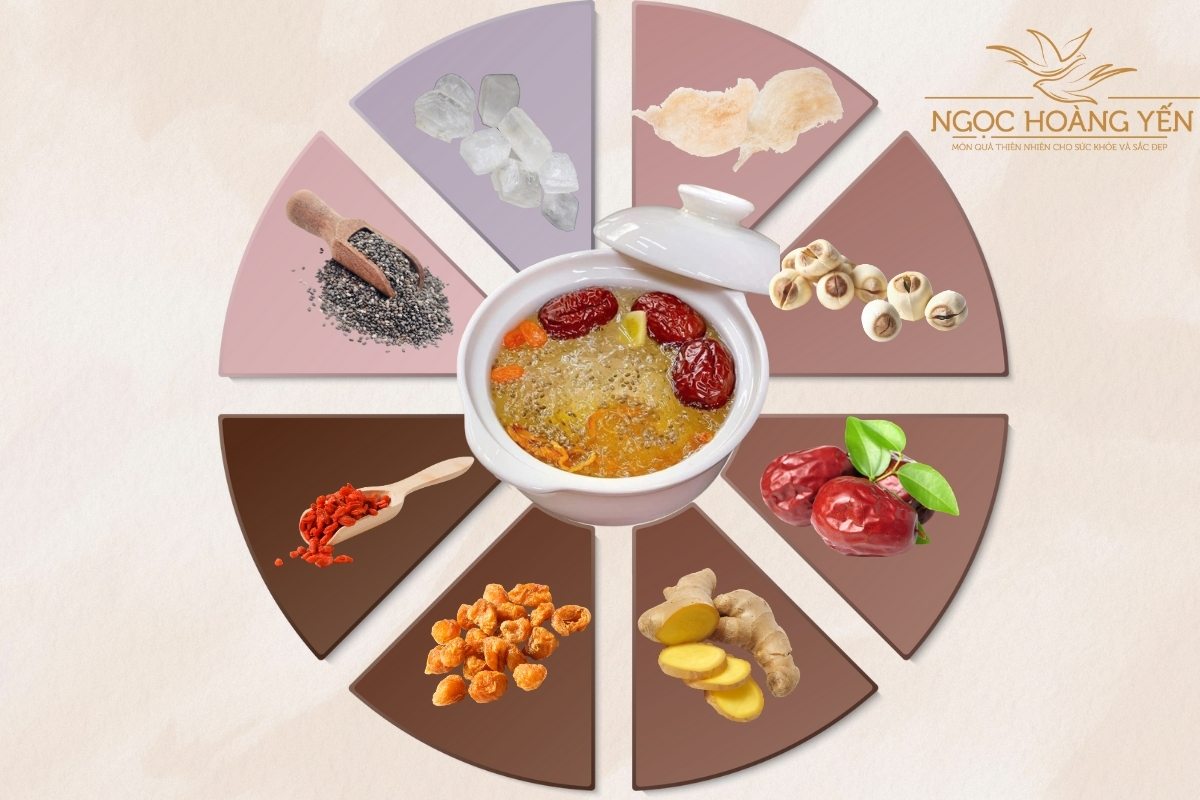 Thành phần trong yến chưng bát bảo