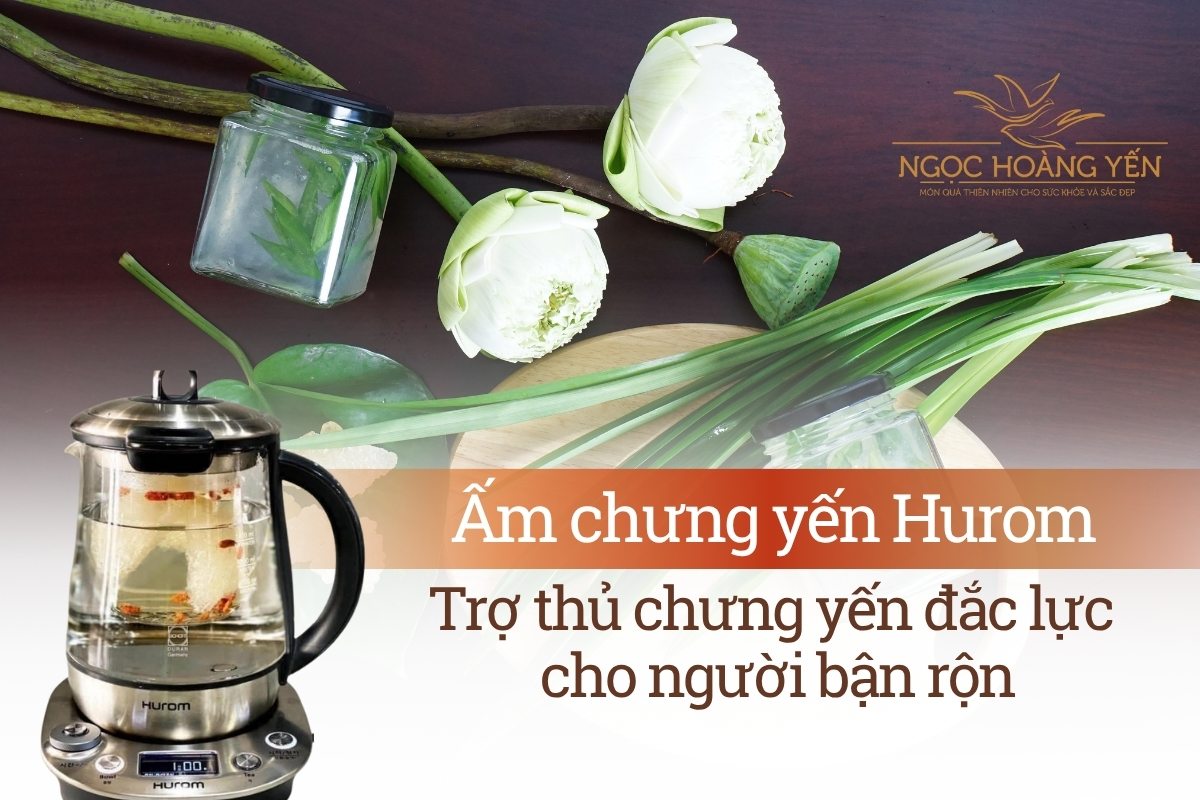 Ấm chưng yến Hurom: Trợ thủ chưng yến đắc lực cho người bận rộn