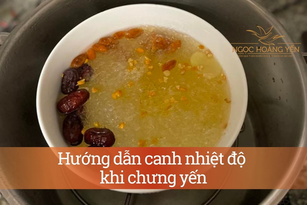 Hướng dẫn canh nhiệt độ khi chưng yến