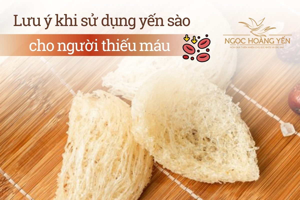 Lưu ý khi sử dụng yến sào cho người thiếu máu