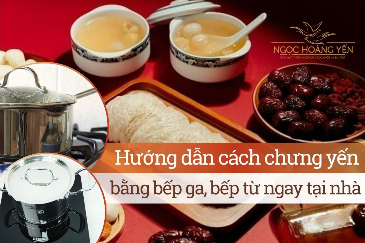Hướng dẫn cách chưng yến bằng bếp ga, bếp từ ngay tại nhà