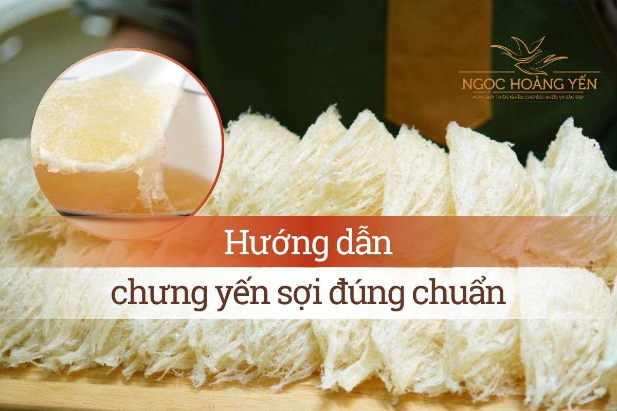 Hướng dẫn chưng yến sợi đúng chuẩn