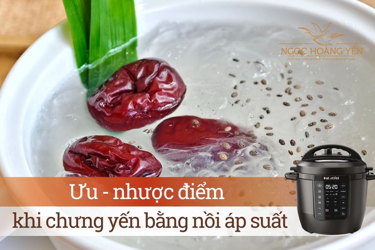 Ưu - nhược điểm khi chưng yến bằng nồi áp suất