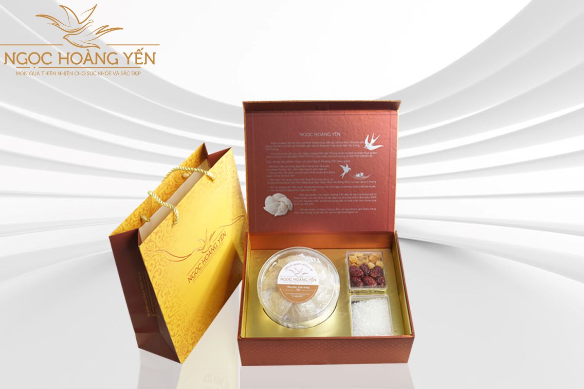 Hộp quà yến rút lông 100g Ngọc Hoàng Yến