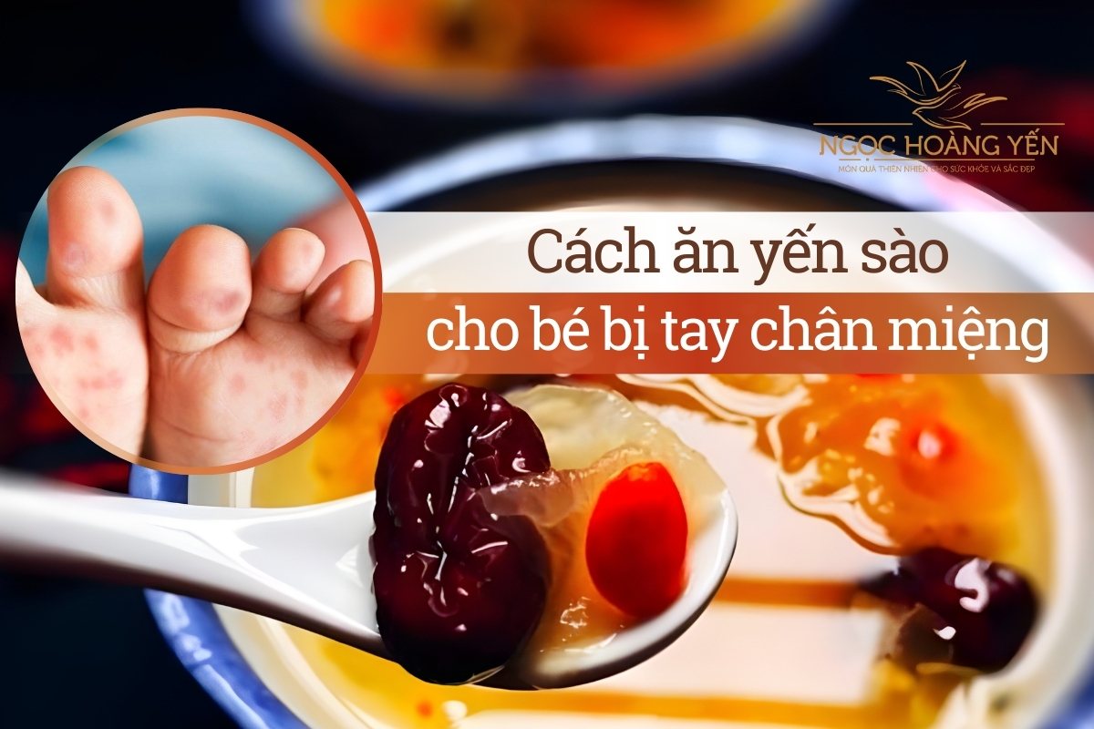 Cách ăn yến sào cho bé bị tay chân miệng