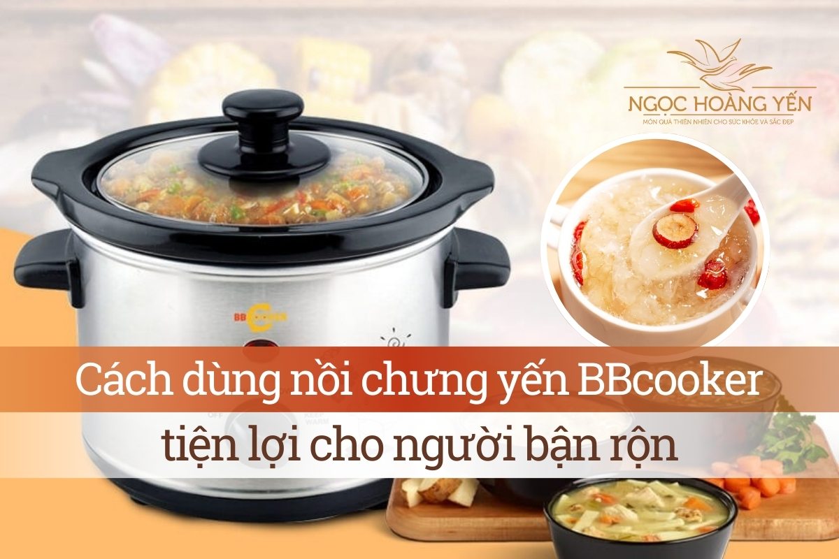 Cách dùng nồi chưng yến BBcooker tiện lợi cho người bận rộn