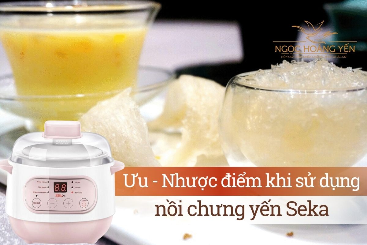 Ưu - Nhược điểm khi sử dụng nồi chưng yến Seka