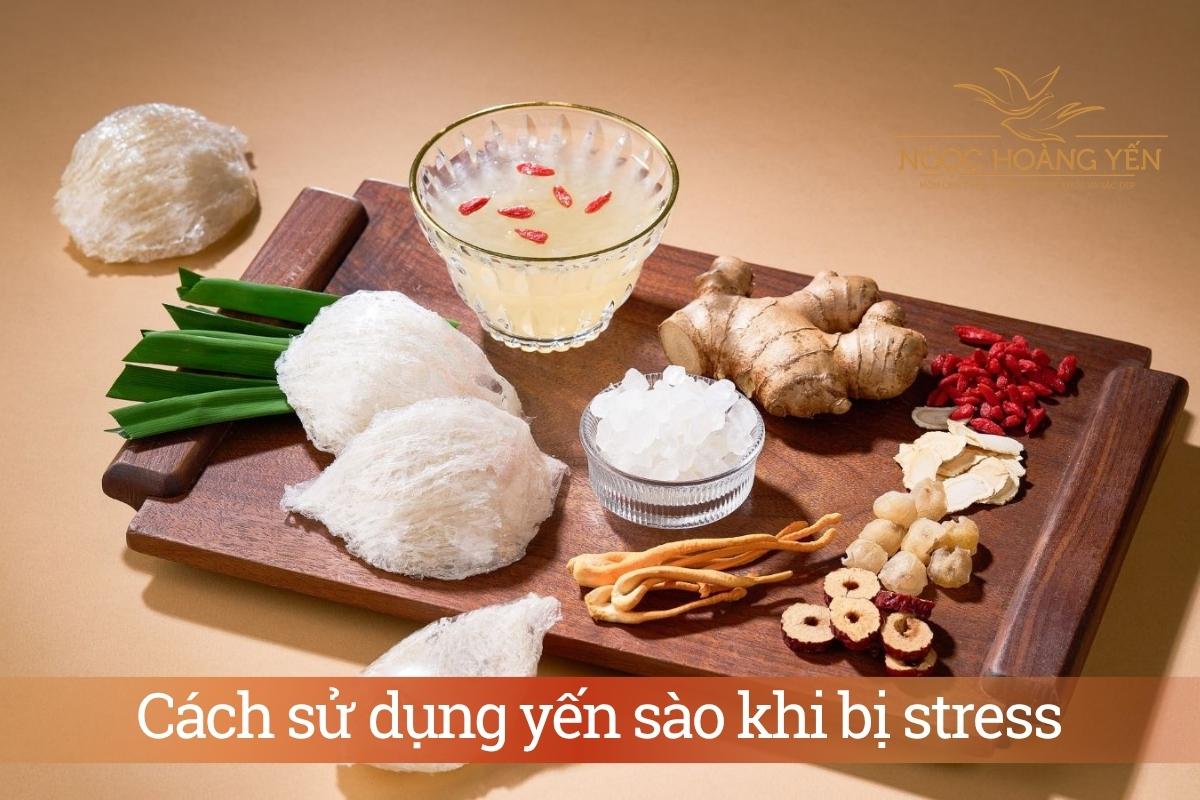 Cách sử dụng yến sào khi bị stress